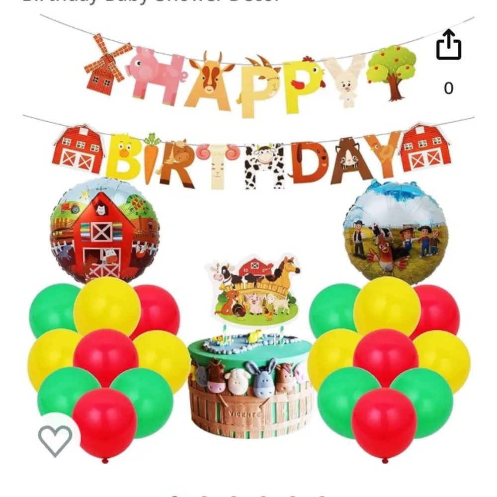 BOGO Farm Theme Birthday Decorations